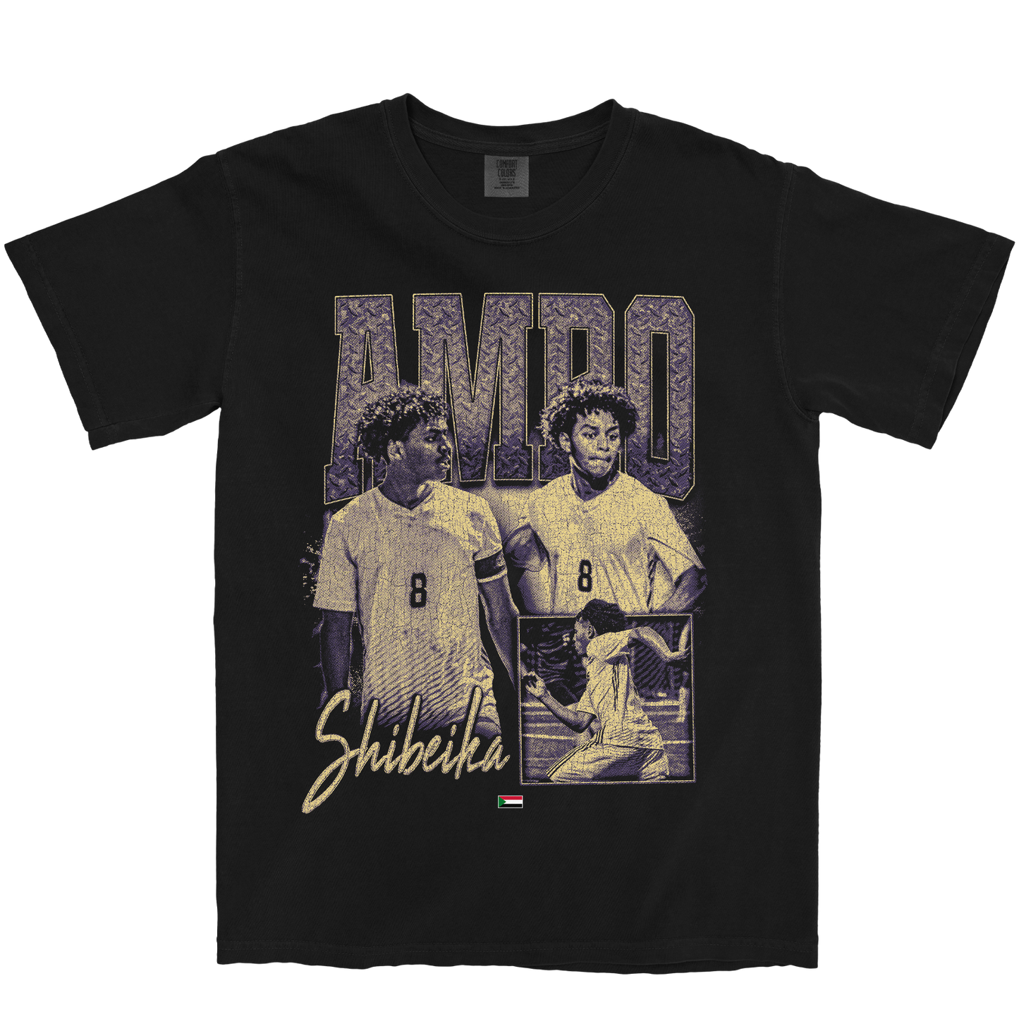 AMRO SHIBEIKA GRAPHIC BLACK TEE