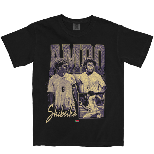 AMRO SHIBEIKA GRAPHIC BLACK TEE