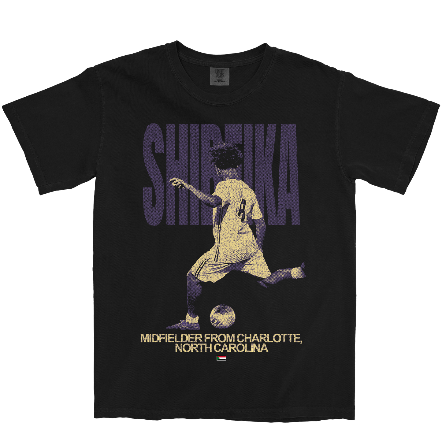 AMRO SHIBEIKA VINTAGE BLACK TEE