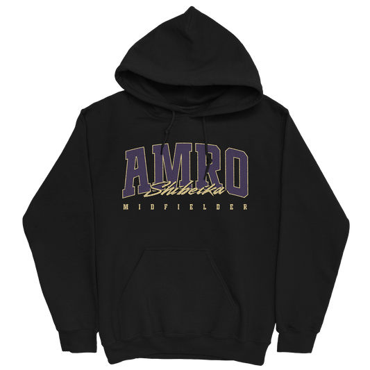 AMRO SHIBEIKA RETRO BLACK HOODIE