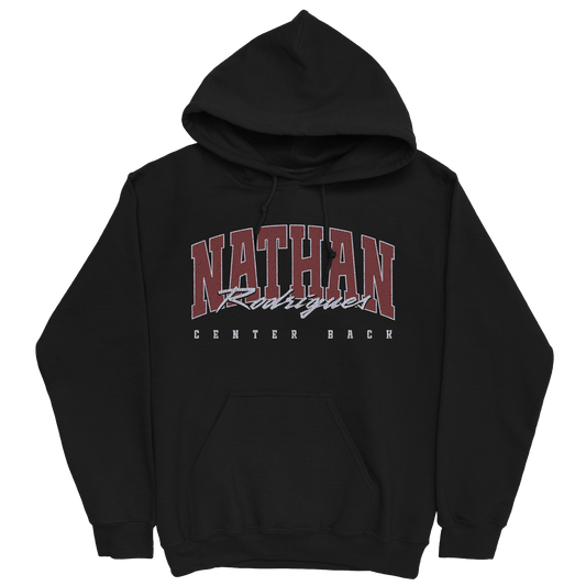 NATHAN RODRIGUES RETRO BLACK HOODIE