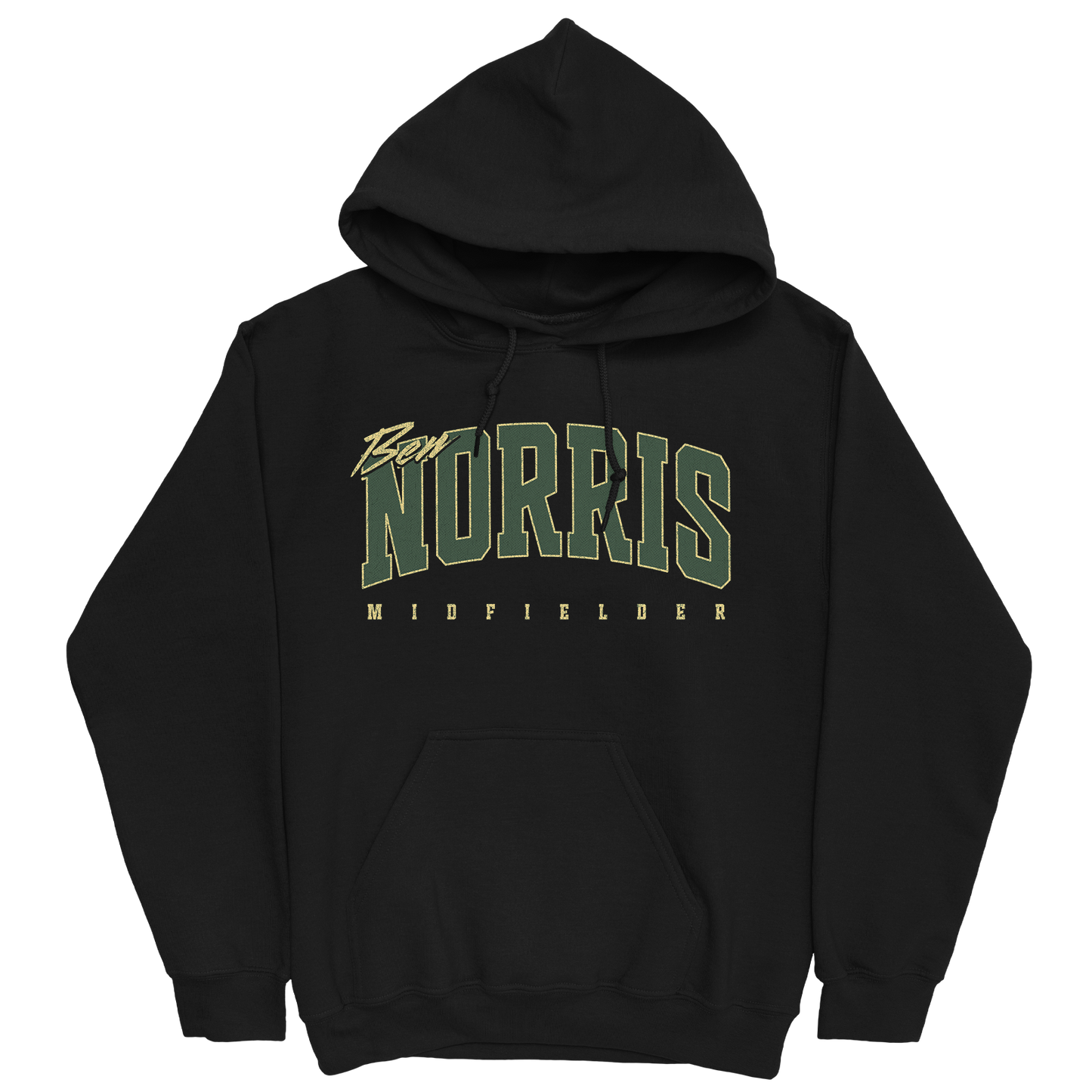 BEN NORRIS RETRO BLACK HOODIE