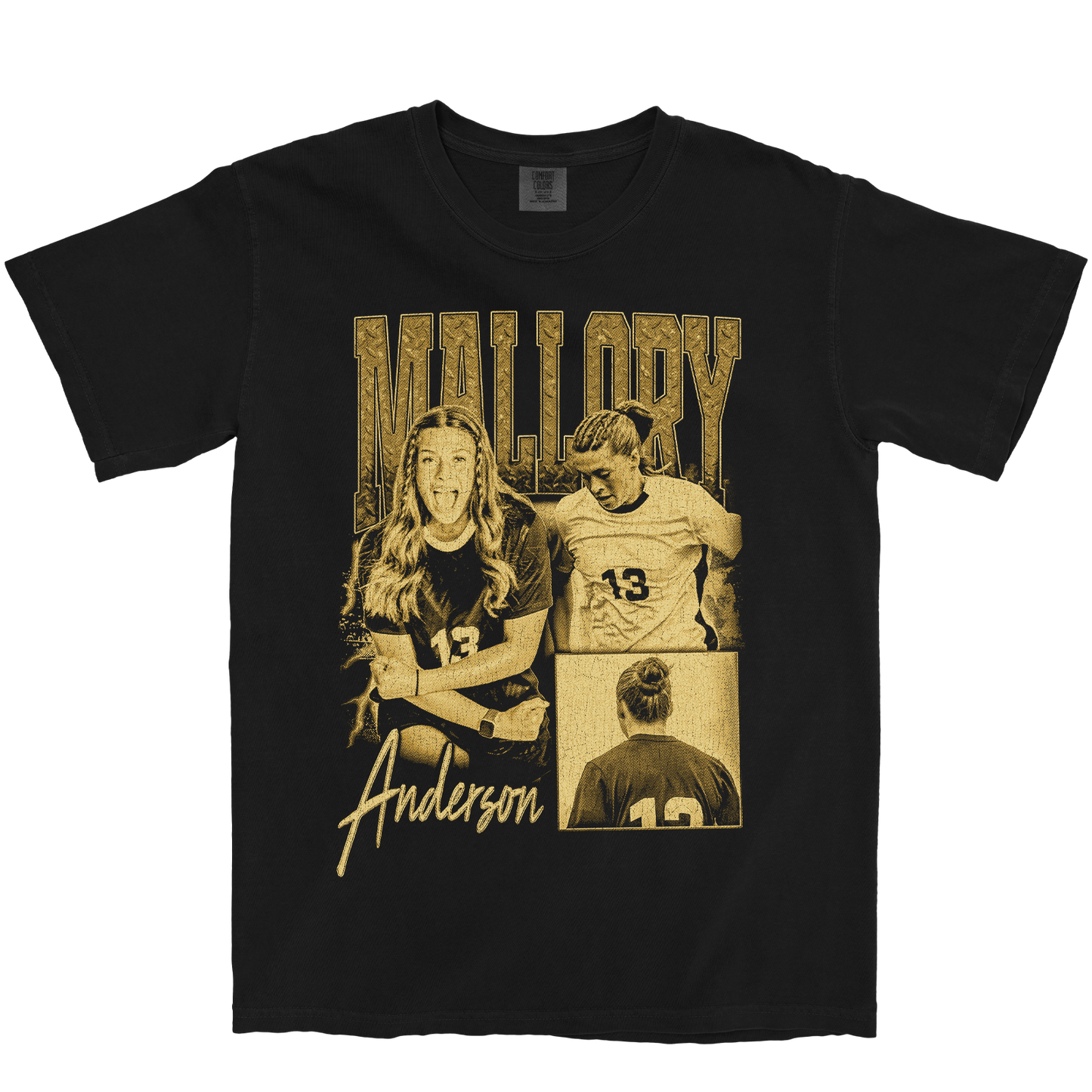 MALLORY ANDERSON GRAPHIC BLACK TEE