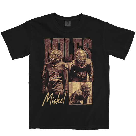 MILES MISKEL GRAPHIC BLACK TEE