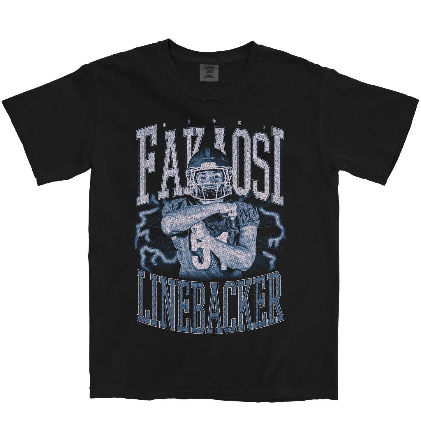 EPOKI FAKAOSI VINTAGE BLACK TEE