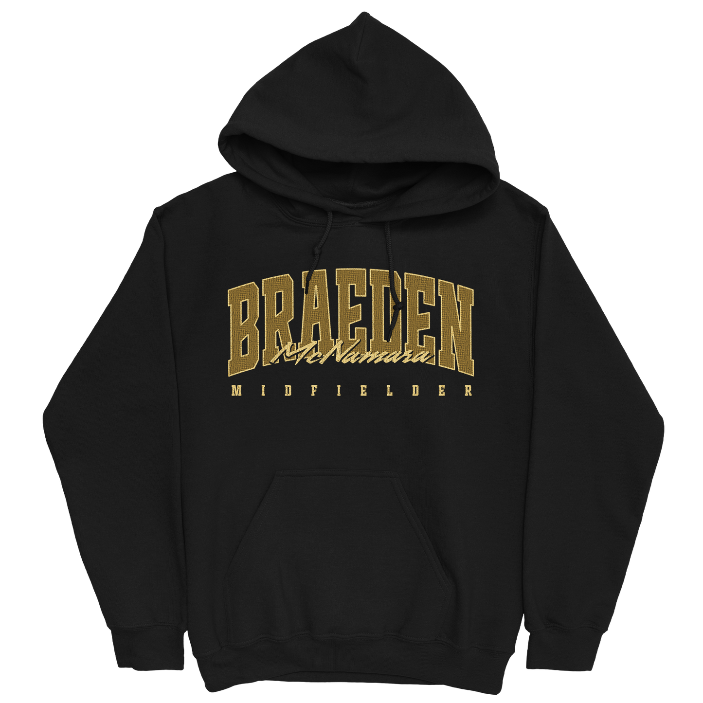 BRAEDEN MCNAMARA RETRO BLACK HOODIE