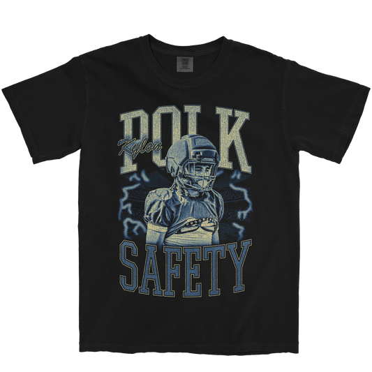KYLON POLK VINTAGE BLACK TEE