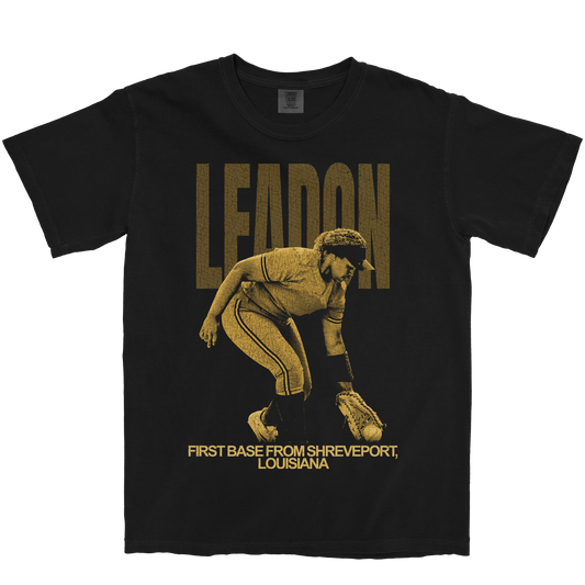 TAVIA LEADON VINTAGE BLACK TEE