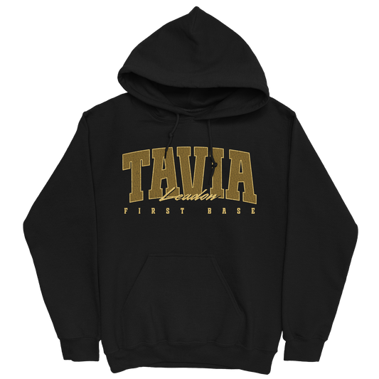 TAVIA LEADON RETRO BLACK HOODIE