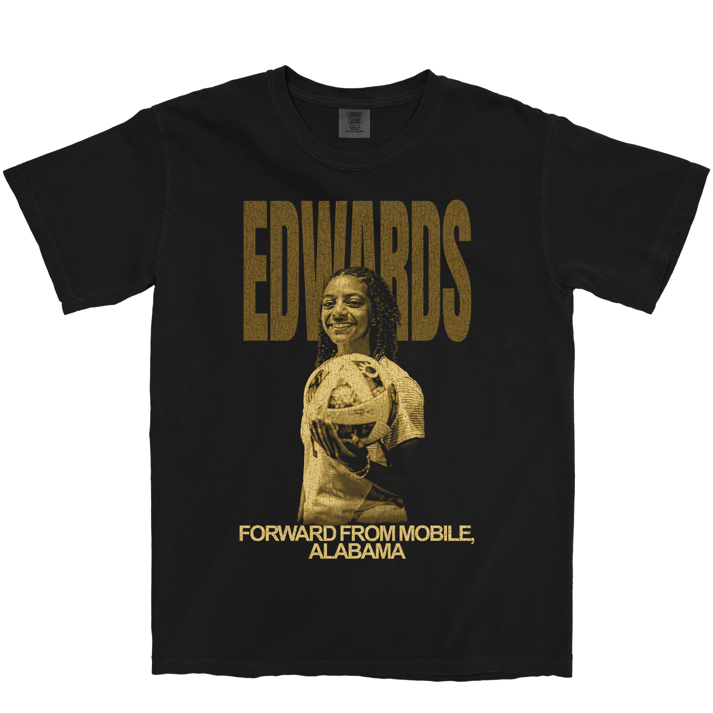AMEERA EDWARDS VINTAGE BLACK TEE