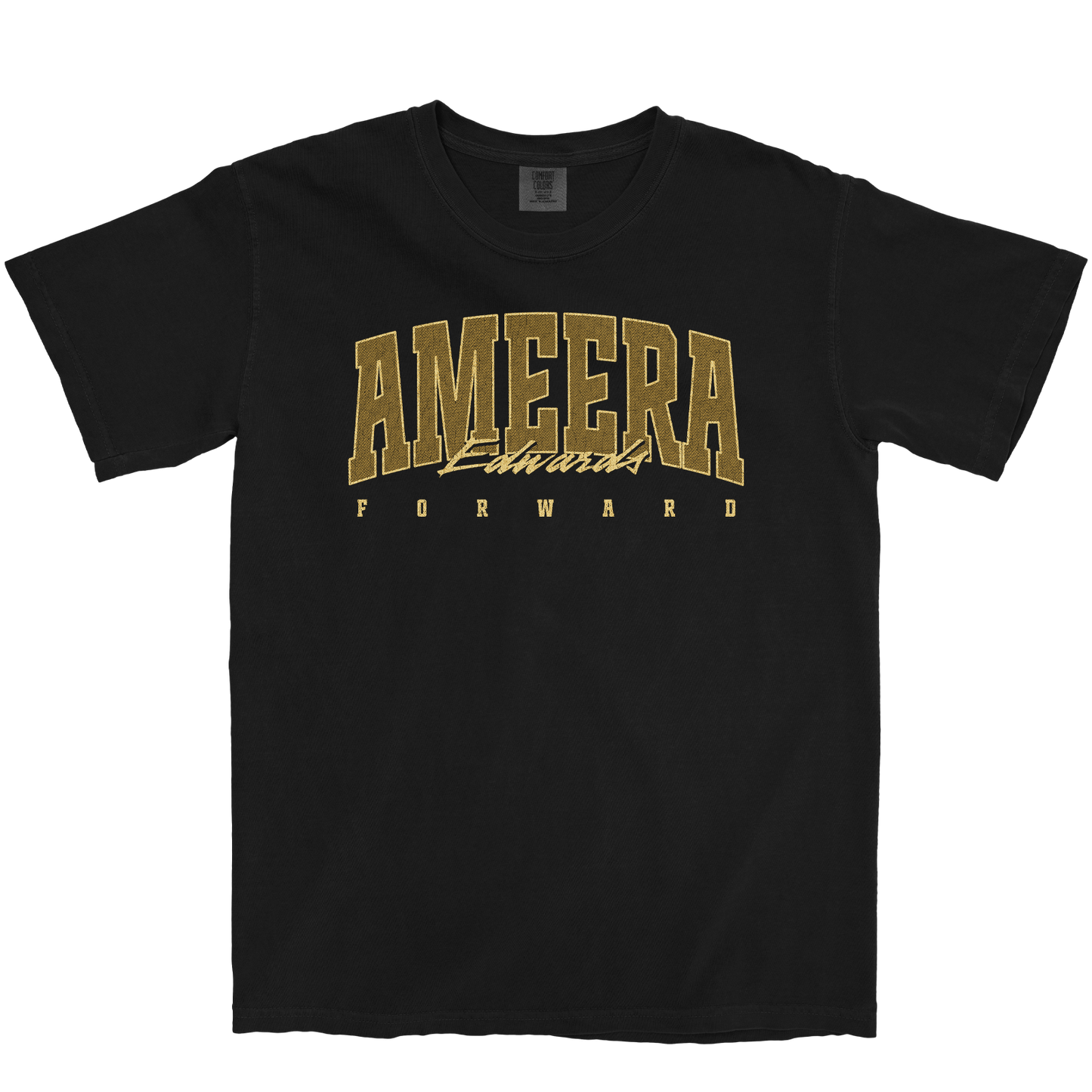 AMEERA EDWARDS RETRO BLACK TEE