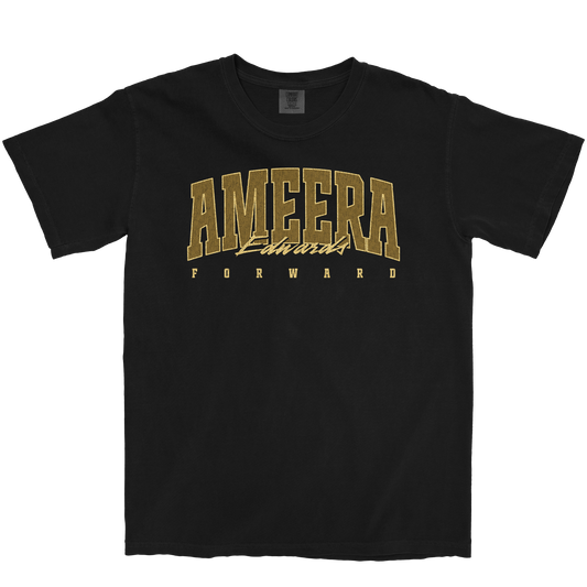 AMEERA EDWARDS RETRO BLACK TEE