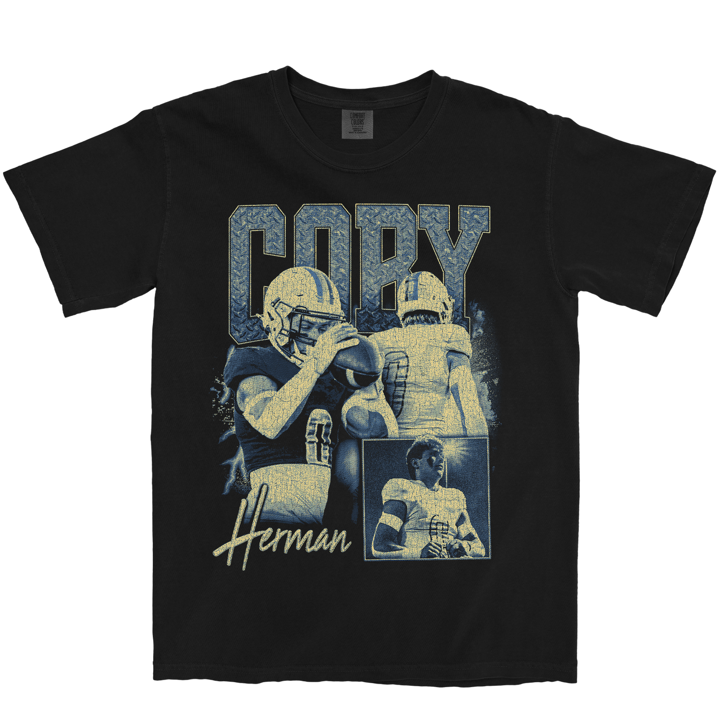 COBY HERMAN GRAPHIC BLACK TEE
