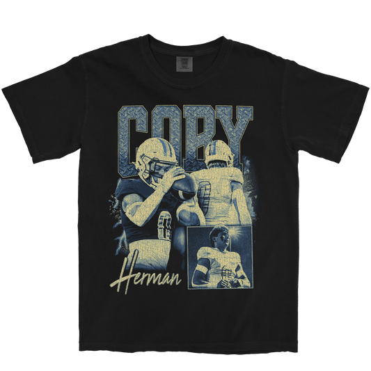 COBY HERMAN GRAPHIC BLACK TEE