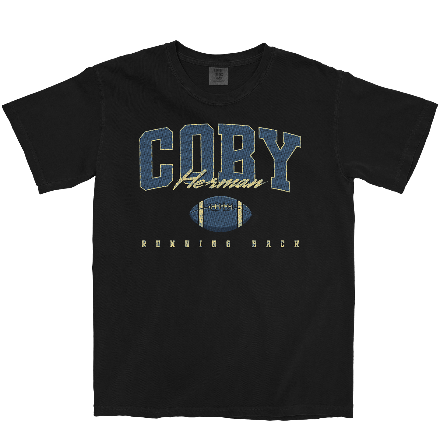 COBY HERMAN RETRO BLACK TEE