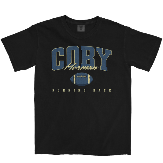 COBY HERMAN RETRO BLACK TEE