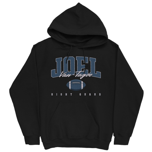 JOEL VAN-TAGOE RETRO BLACK HOODIE