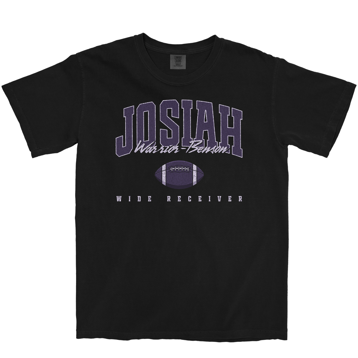 JOSIAH WARRIOR-BENSON RETRO BLACK TEE