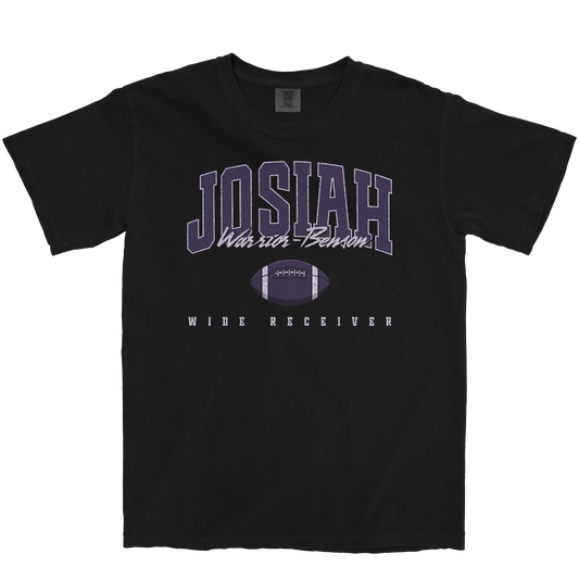 JOSIAH WARRIOR-BENSON RETRO BLACK TEE