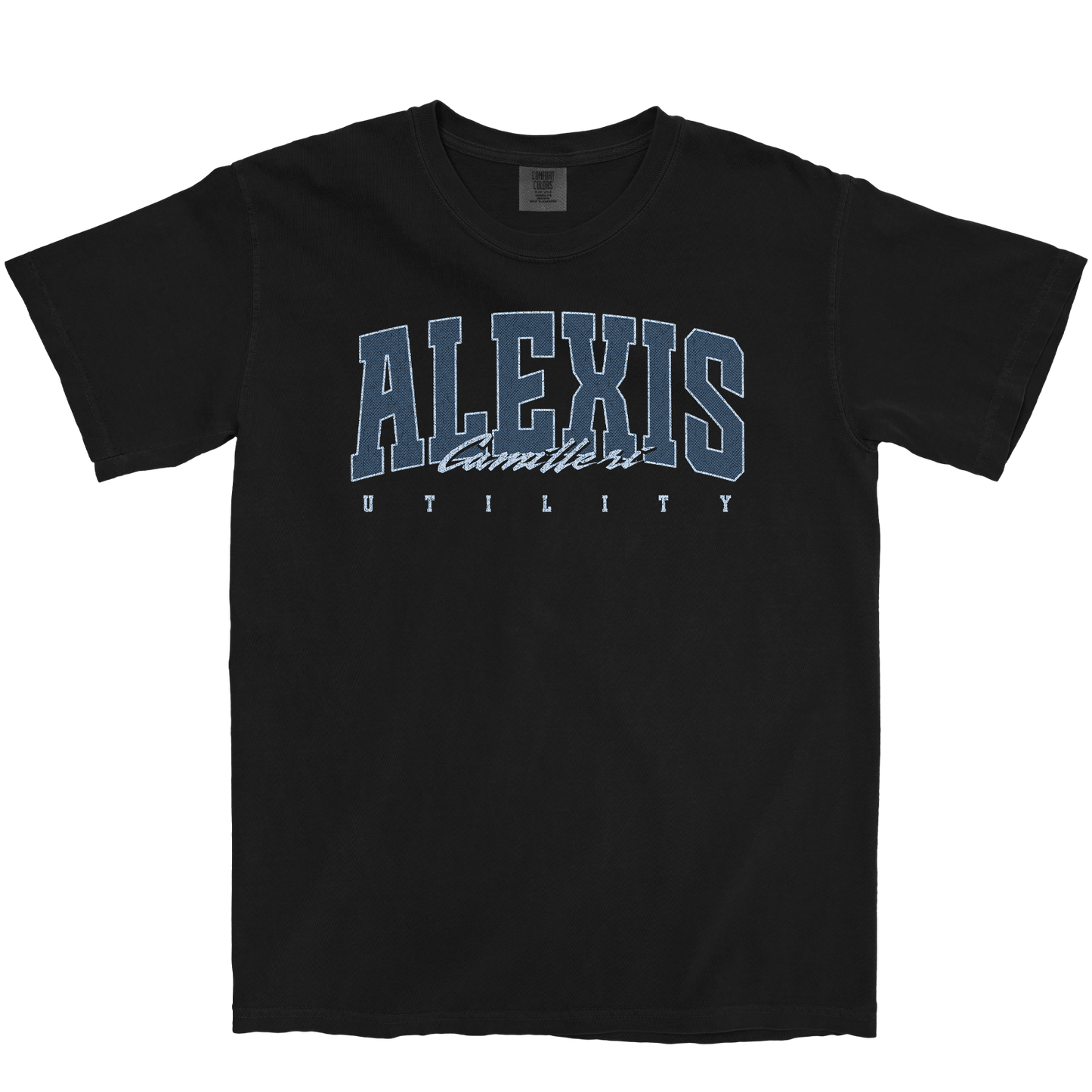 ALEXIS CAMILLERI RETRO BLACK TEE