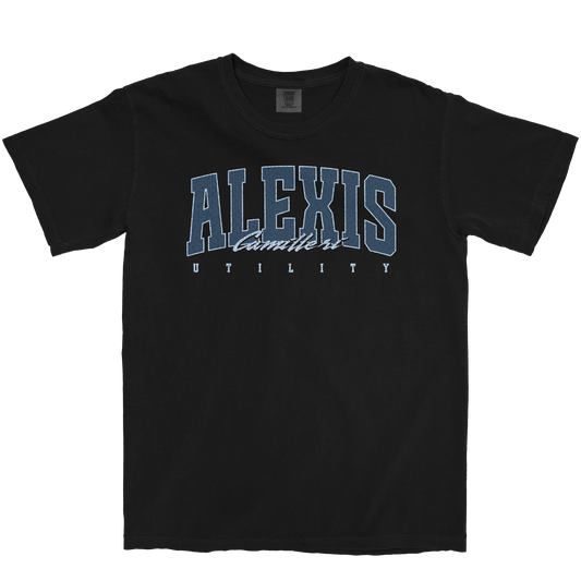 ALEXIS CAMILLERI RETRO BLACK TEE