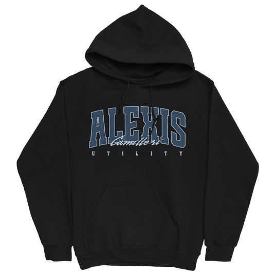 ALEXIS CAMILLERI RETRO BLACK HOODIE