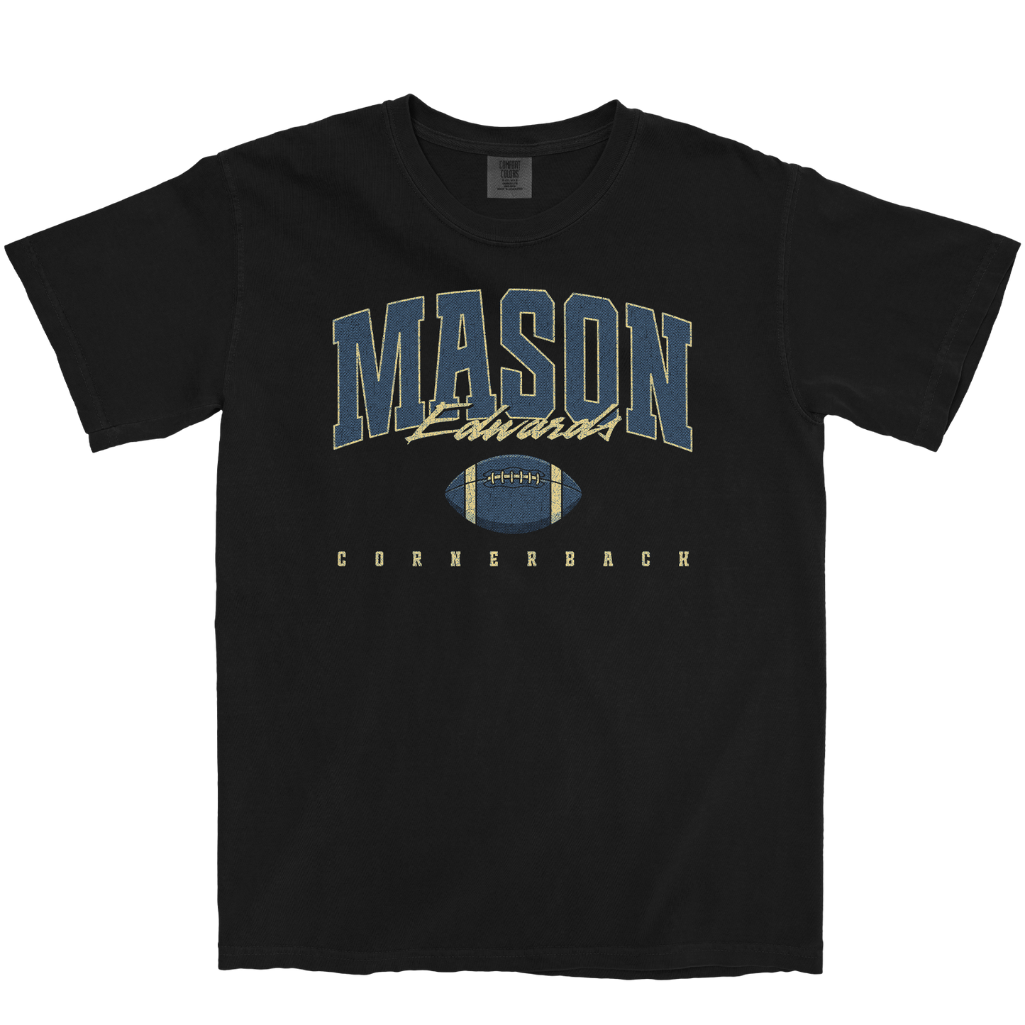 MASON EDWARDS RETRO BLACK TEE