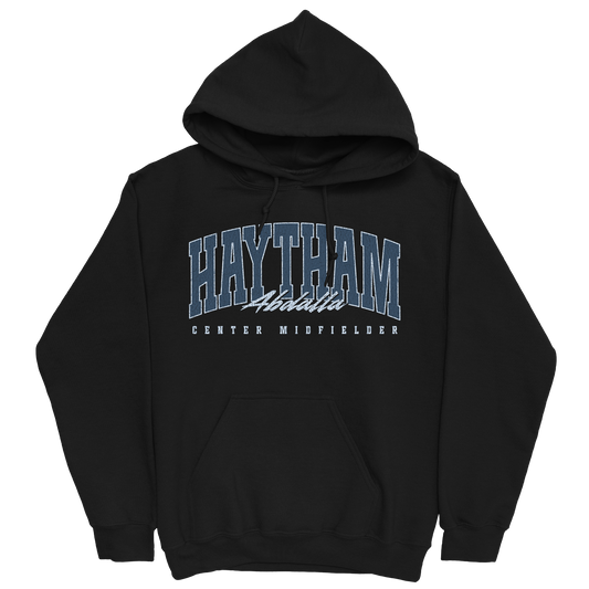 HAYTHAM ABDALLA RETRO BLACK HOODIE