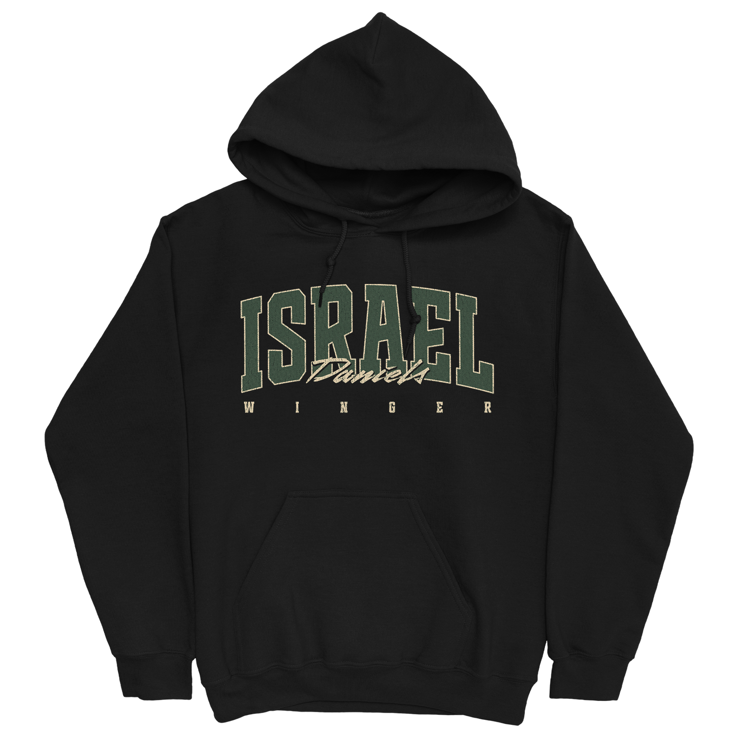 ISRAEL DANIELS RETRO BLACK HOODIE