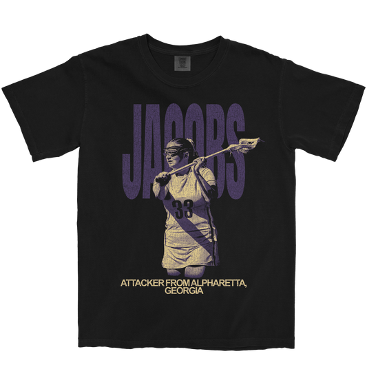 ZOEY JACOBS VINTAGE BLACK TEE