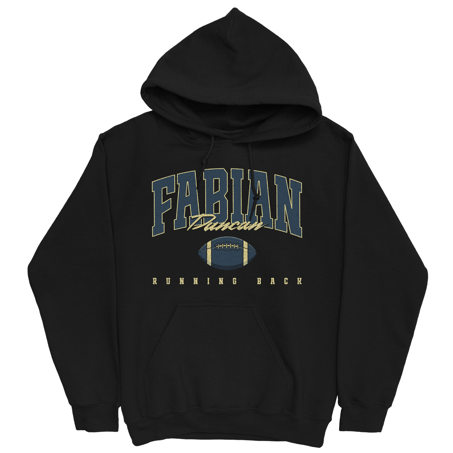 FABIAN DUNCAN RETRO BLACK HOODIE