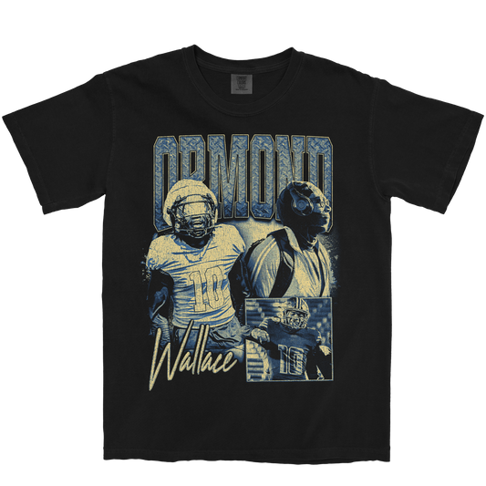 ORMOND WALLACE GRAPHIC BLACK TEE