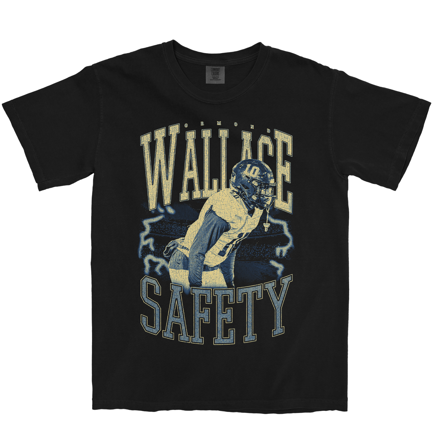 ORMOND WALLACE VINTAGE BLACK TEE