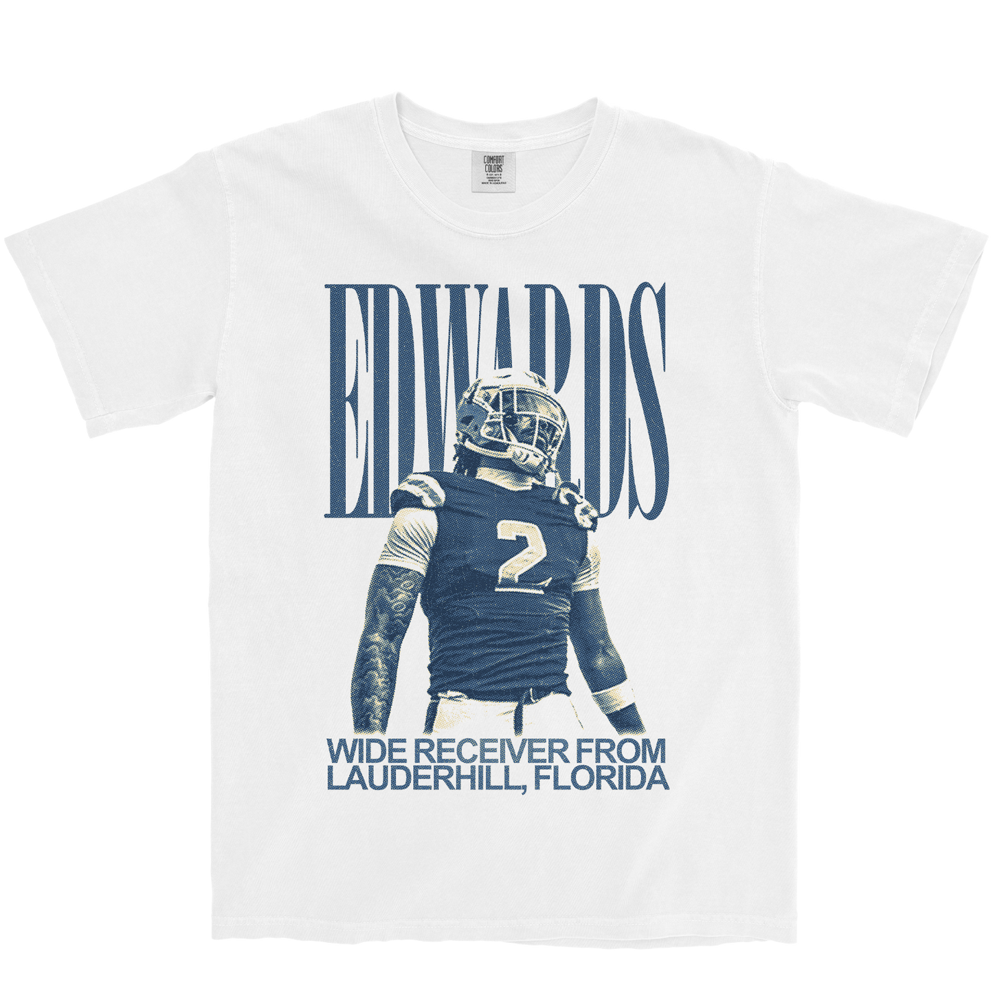 SMILEY EDWARDS VINTAGE WHITE TEE