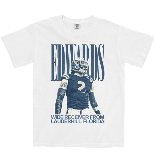 SMILEY EDWARDS VINTAGE WHITE TEE
