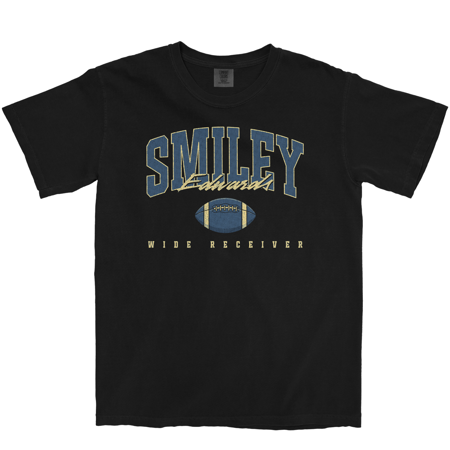 SMILEY EDWARDS RETRO BLACK TEE