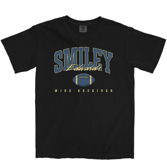 SMILEY EDWARDS RETRO BLACK TEE