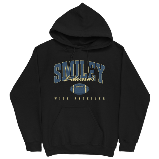 SMILEY EDWARDS RETRO BLACK HOODIE
