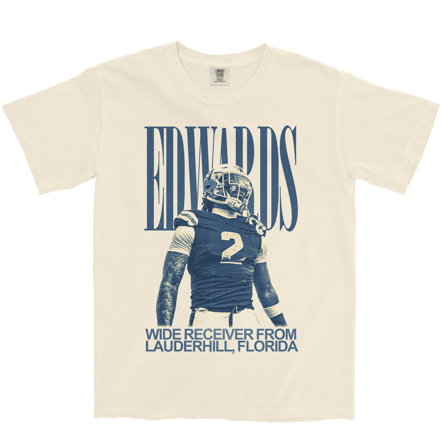 SMILEY EDWARDS VINTAGE IVORY TEE