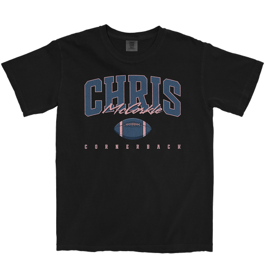 CHRIS MCCORKLE RETRO BLACK TEE