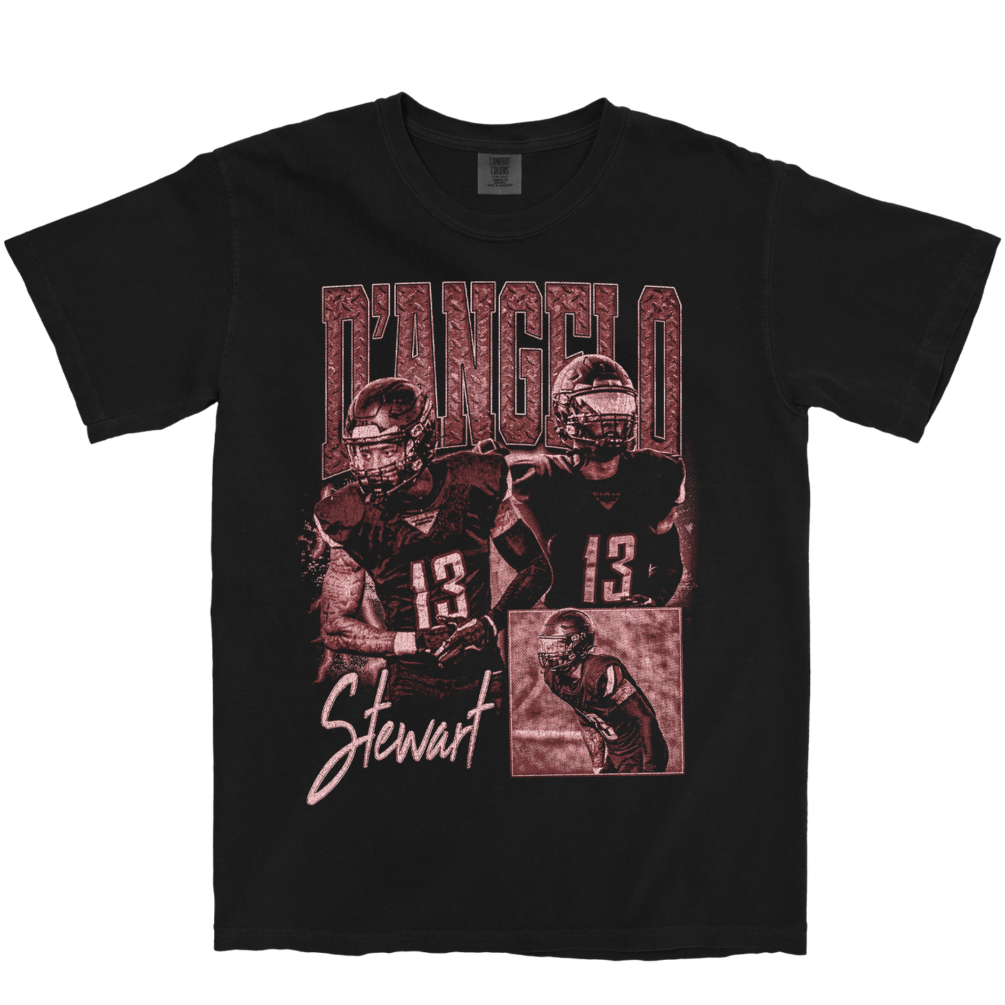 D'ANGELO STEWART GRAPHIC BLACK TEE