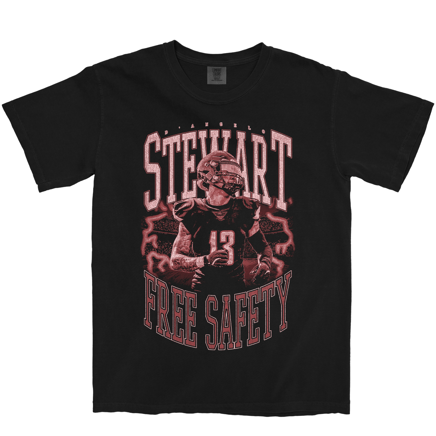 D'ANGELO STEWART VINTAGE BLACK TEE