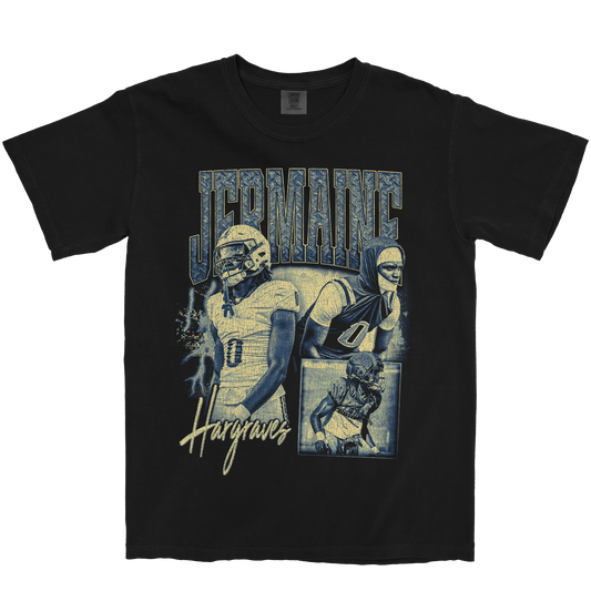 JERMAINE HARGRAVES GRAPHIC BLACK TEE