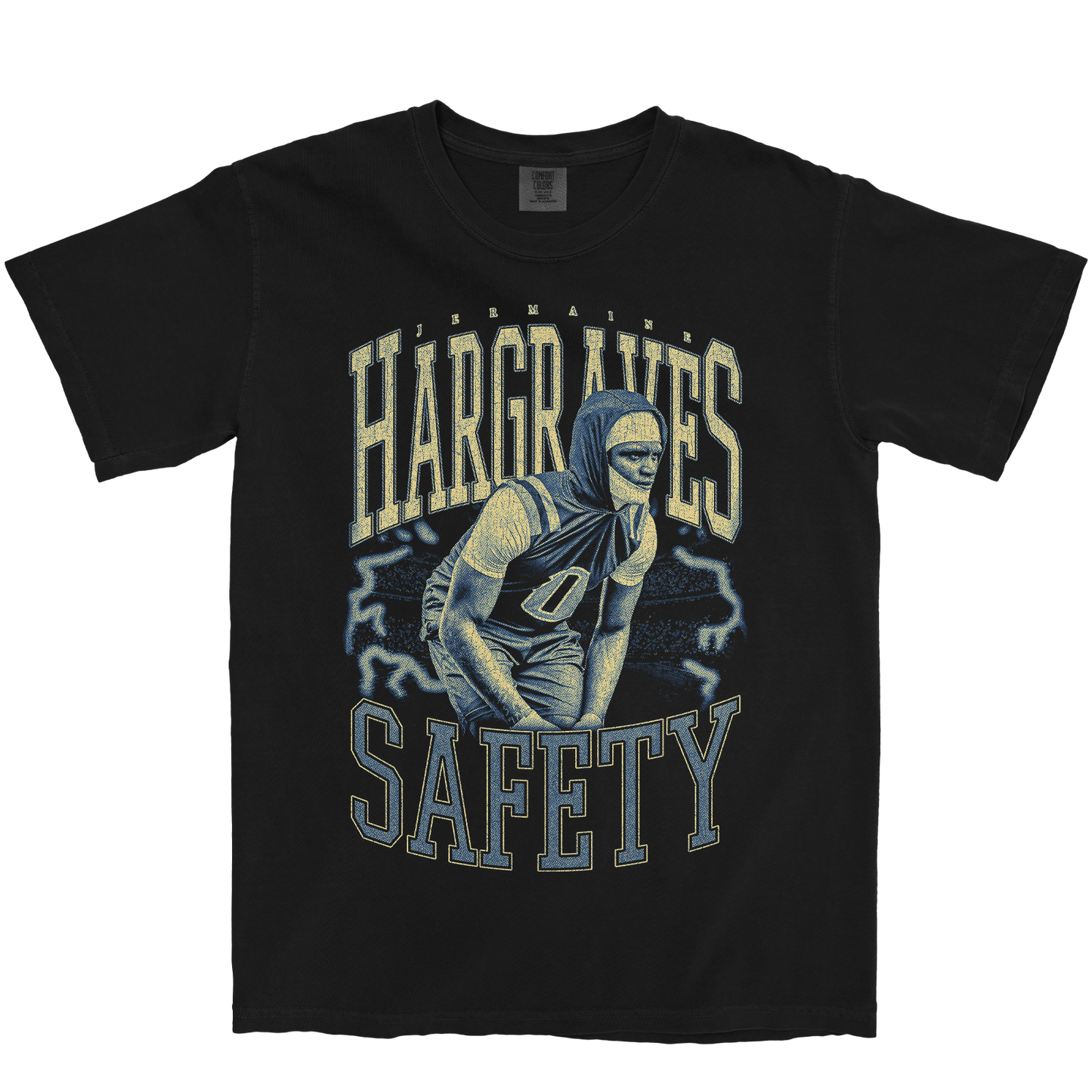JERMAINE HARGRAVES VINTAGE BLACK TEE
