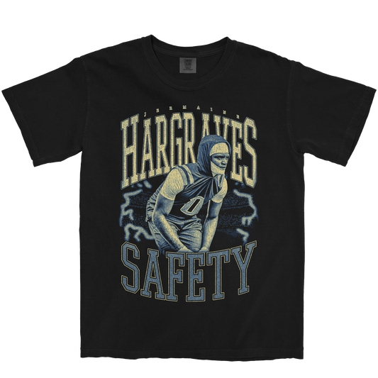 JERMAINE HARGRAVES VINTAGE BLACK TEE