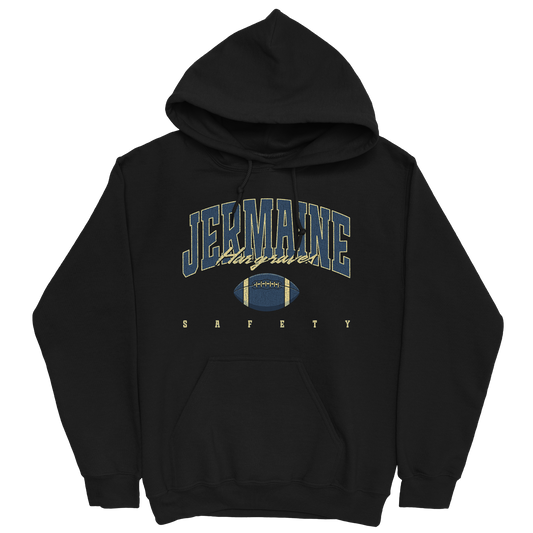 JERMAINE HARGRAVES RETRO BLACK HOODIE