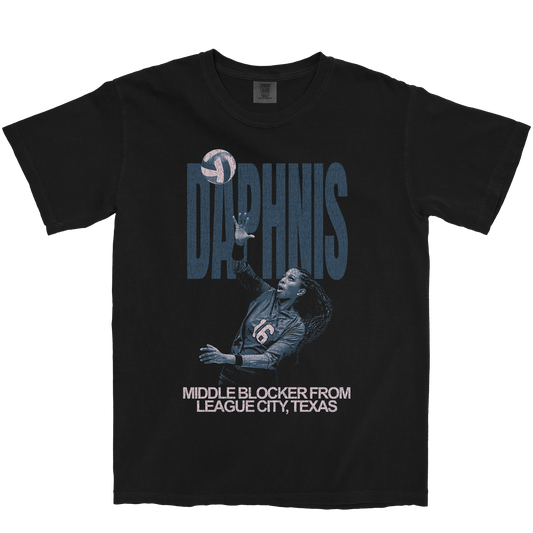 BRITTNEY DAPHNIS VINTAGE BLACK TEE