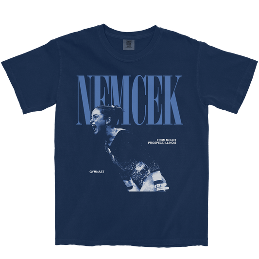 SABRINA NEMCEK VINTAGE NAVY TEE