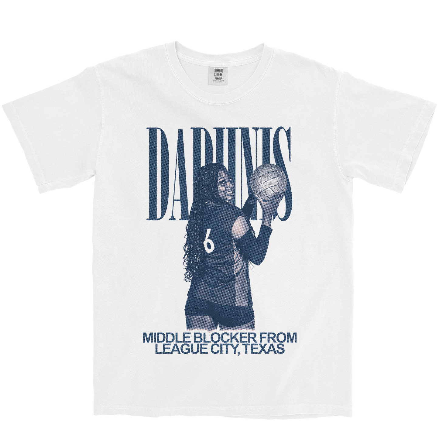 BRITTNEY DAPHNIS VINTAGE WHITE TEE