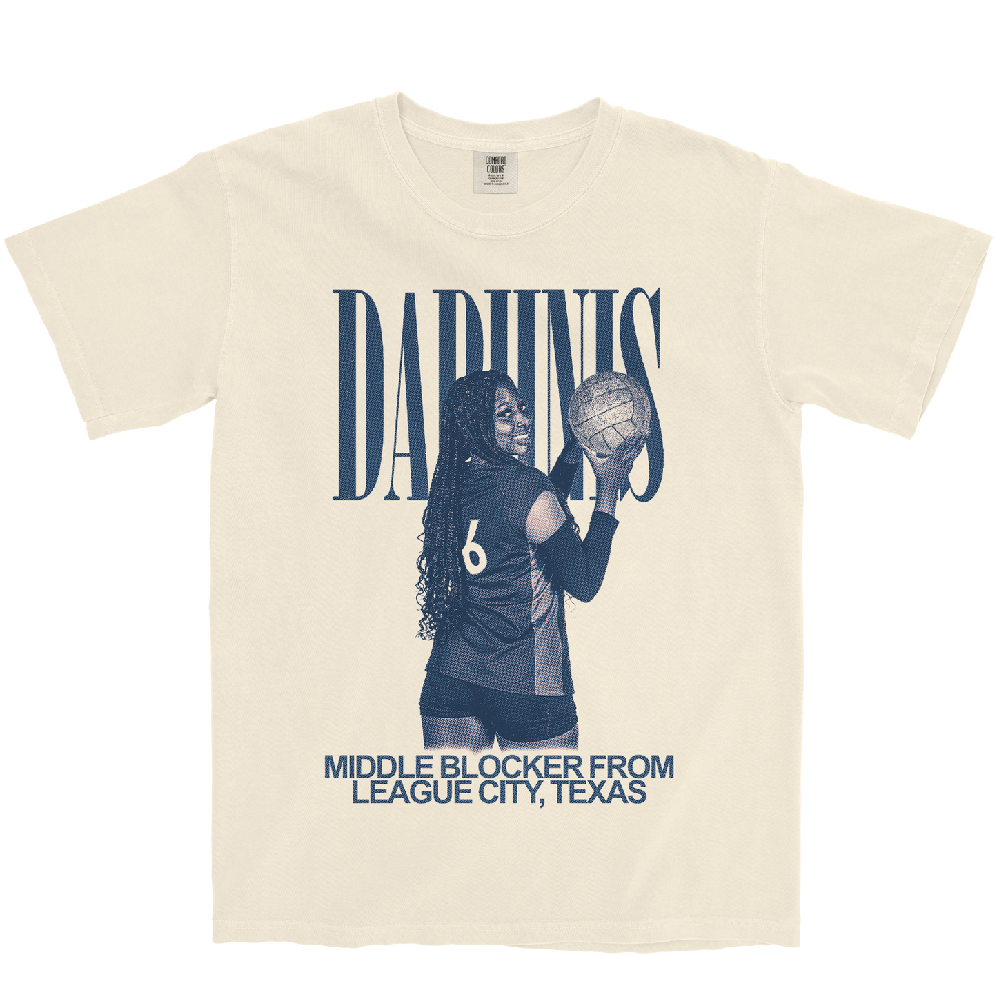 BRITTNEY DAPHNIS VINTAGE IVORY TEE